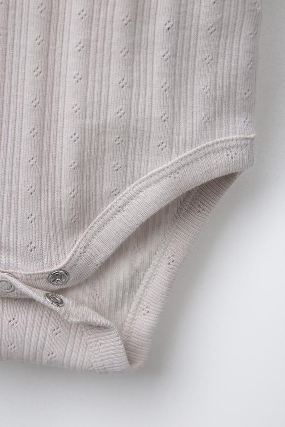 ZARA НАБОР ИЗ 3 БОДИ В РУБЧИК С АЖУРНЫМ УЗОРОМ, ЖЕЛТЫЙ