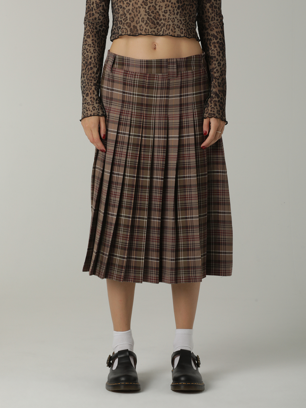 Юбка Nenna Pleated Tartan Midi