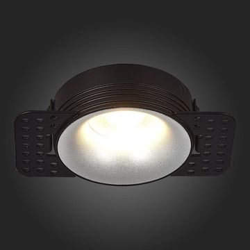 ST218.418.01 Св-к встр. Черный GU10 1*50W  IP20 D78xH30 165-265V Без ламп Встраиваемые светильники