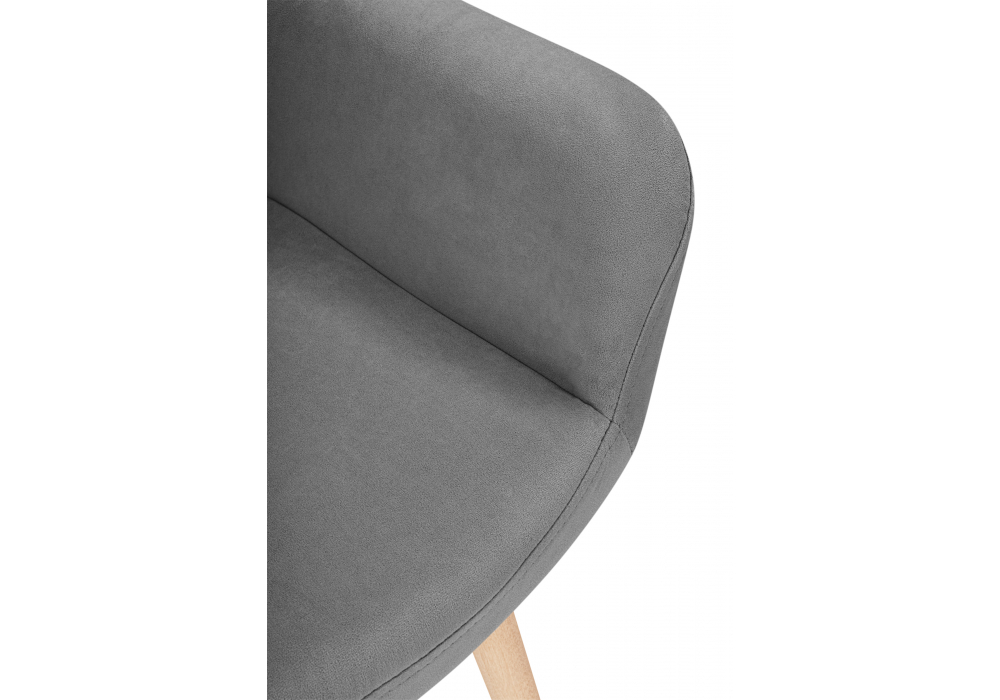 Стул деревянный Woodville Флюид темно-серый (zd 995), светлое дерево