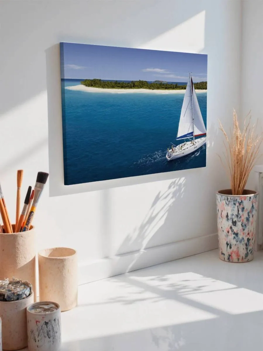 Картина на стену 40 X 50 Парусная лодка