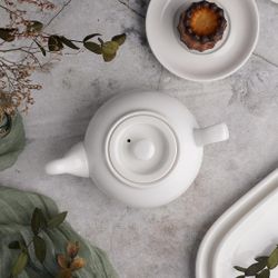 Чайник 450 мл d 12 см h7,5 см белый фарфор NEW P.L. Proff Cuisine [1]