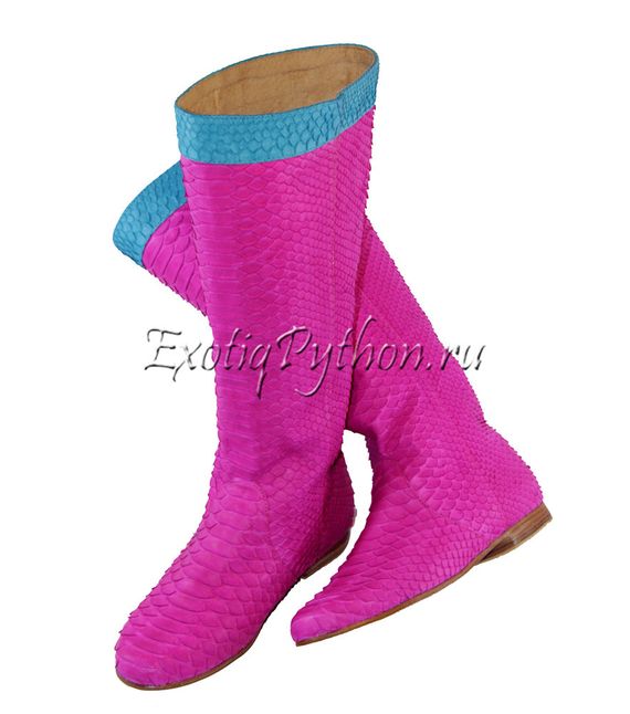 Сапоги из кожи питона SH-10
