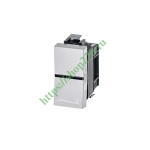 Одноклавишный переключатель 1 модуль ABB Zenit, альпийский белый (N2102 BL) 2CLA210200N1101