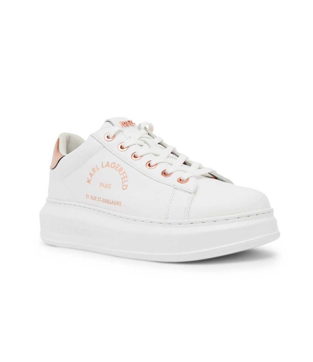 Кожаные кроссовки kapri Karl Lagerfeld - белый(KL62538)