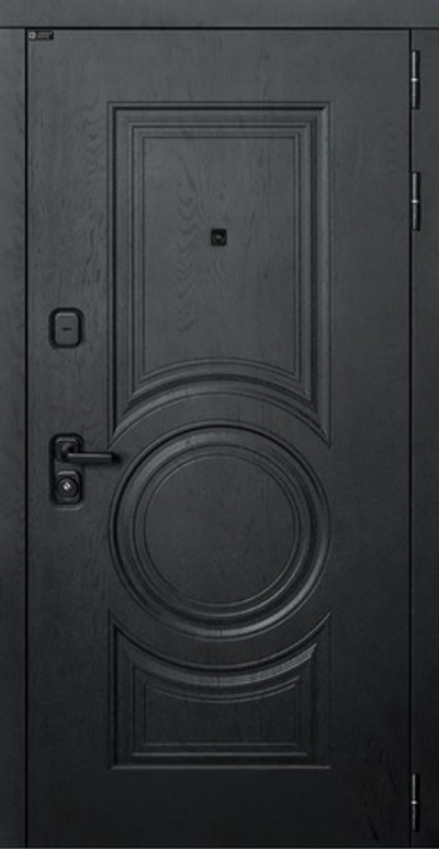 Стальная дверь Альберо блэк/Белый софт - 1094