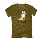 Футболка "Акита любит людей"