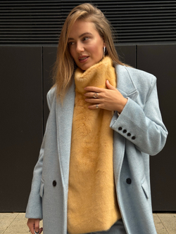 Пальто Джонни голубой