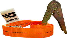 Стяжной кольцевой ремень с храповым механизмом