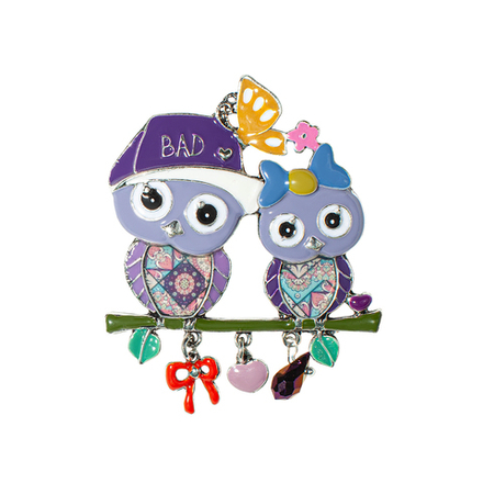 Брошь Shadore Совы XZ0531.11 V/S