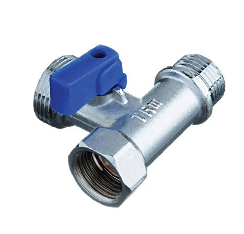 Шаровой кран Termaый 3-проходной 1/2 на 3/4 на 1/2 н/н/в 33710