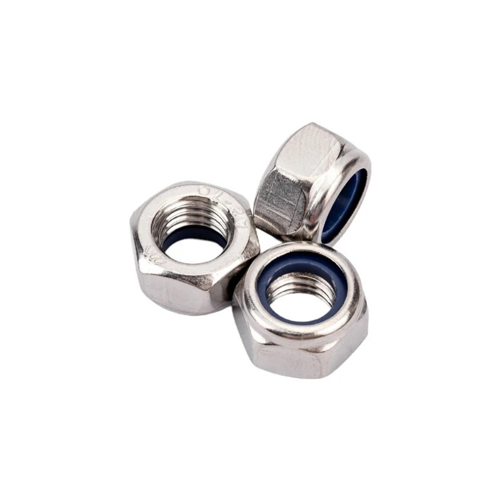 Гайка М12 со стопорным кольцом DIN 985