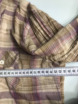 Рубашка Dolche Mela в актуальную клетку, маркировка М, визуально на 46 размер