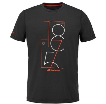Мужская теннисная футболка Babolat Exercise Graphic - black