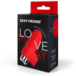 Насадка на палец с вибрацией Sexy friend красный 8 см