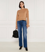 Хлопковый свитер Liu Jo - светло-коричневый (CF4020 MS019)