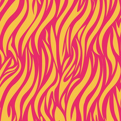 Абстрактная желто-розовая зебра