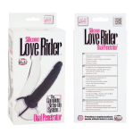 Насадка на пенис Silicone Love Rider Dual Penetrator для двойного проникновения - 14 см. (Цвет: черный)
