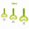 Твистер Helios Credo Double Tail 2,95&quot;/7,5 см Lime 7шт. (HS-12-008)
