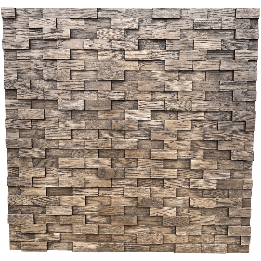 Деревянная мозаика для стен Wood Mosaic Рубка Дуб цвет венге