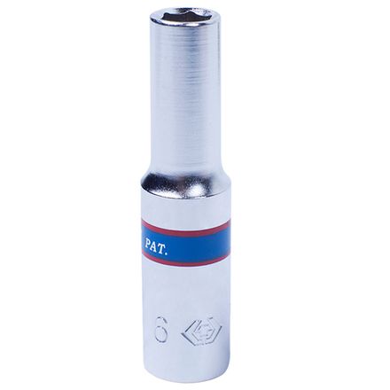 Цена на KING TONY (223506M) Головка торцевая глубокая шестигранная 1/4", 6 мм