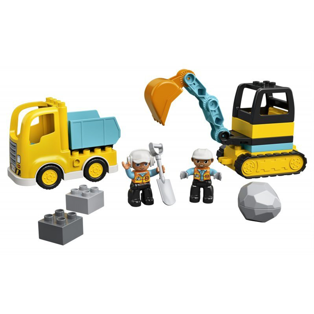 Конструктор LEGO DUPLO 10931 Грузовик и гусеничный экскаватор