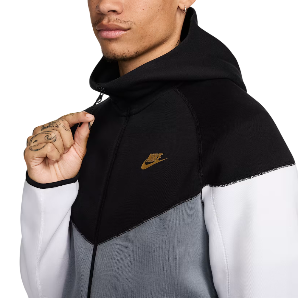 Зип Худи Nike Tech Fleece 2023 Black/Grey/White