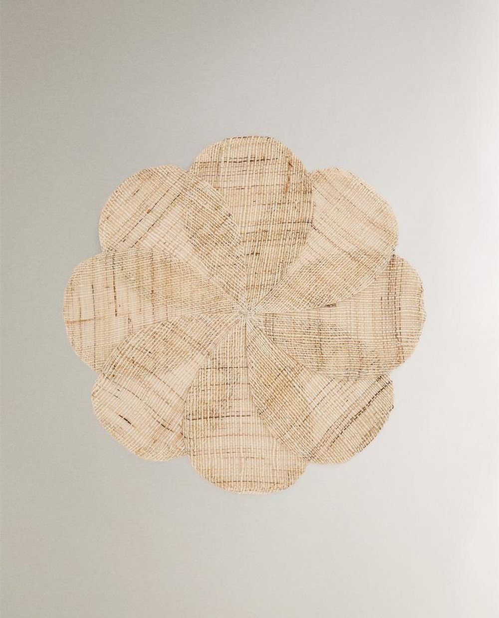 ZARA HOME ПОДСТАВКА ПОД СТОЛОВЫЕ ПРИБОРЫ «ЦВЕТОК» ИЗ РАМИ,СВЕТЛО-БЕЖЕВЫЙ