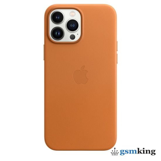 Apple Leather Case with MagSafe iPhone 13 Pro Max Golden Brown «Золотистая охра» MM1L3ZE/A