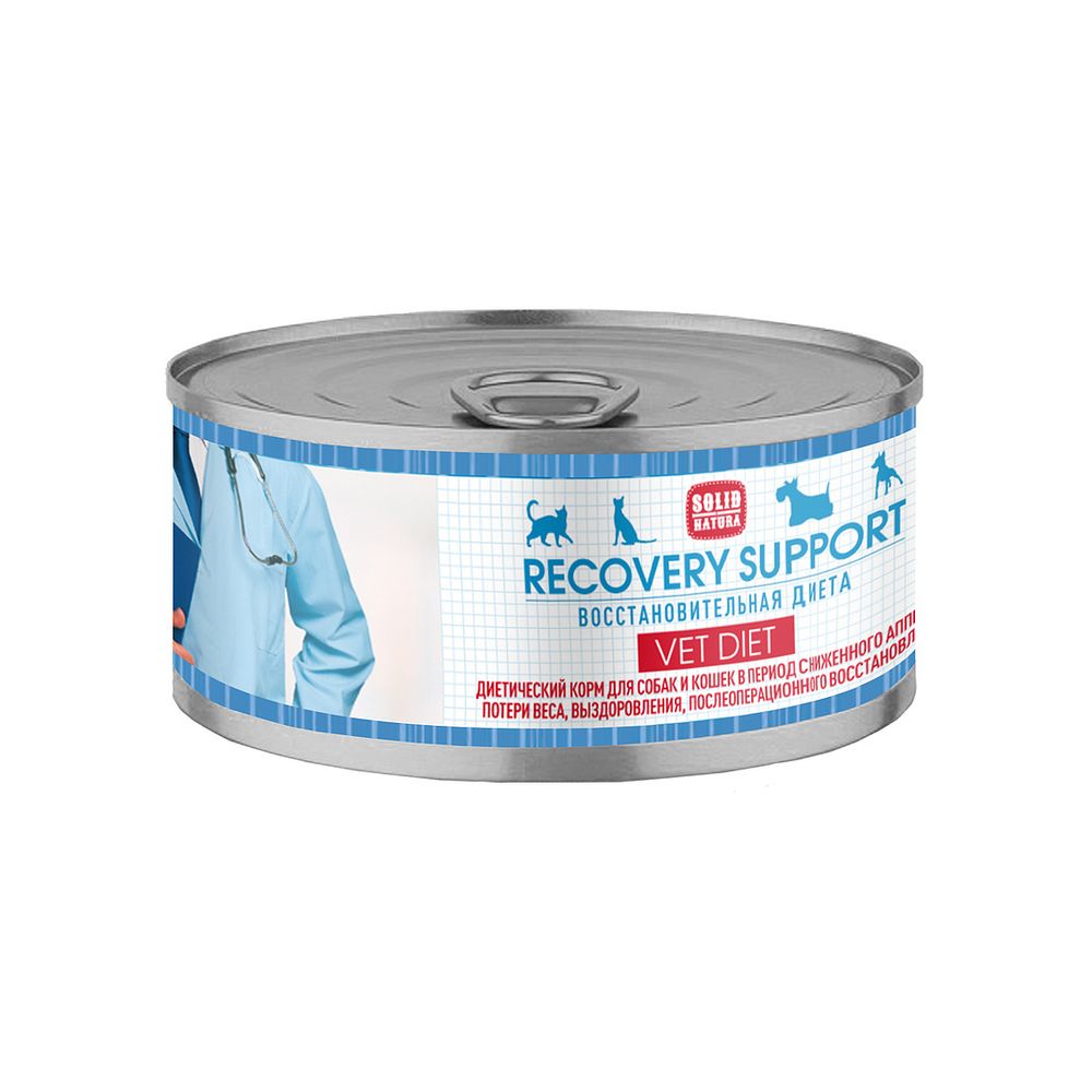 Solid Natura VET Recovery Support диета для кошек и собак влажный 100 г