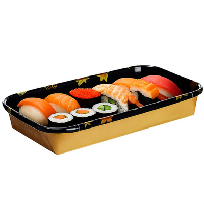 Контейнер бумажный Sushi Box Black 400 мл 91х160х24 мм 1/800