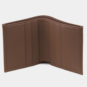 Портмоне из натуральной кожи теленка, цвета шоколад