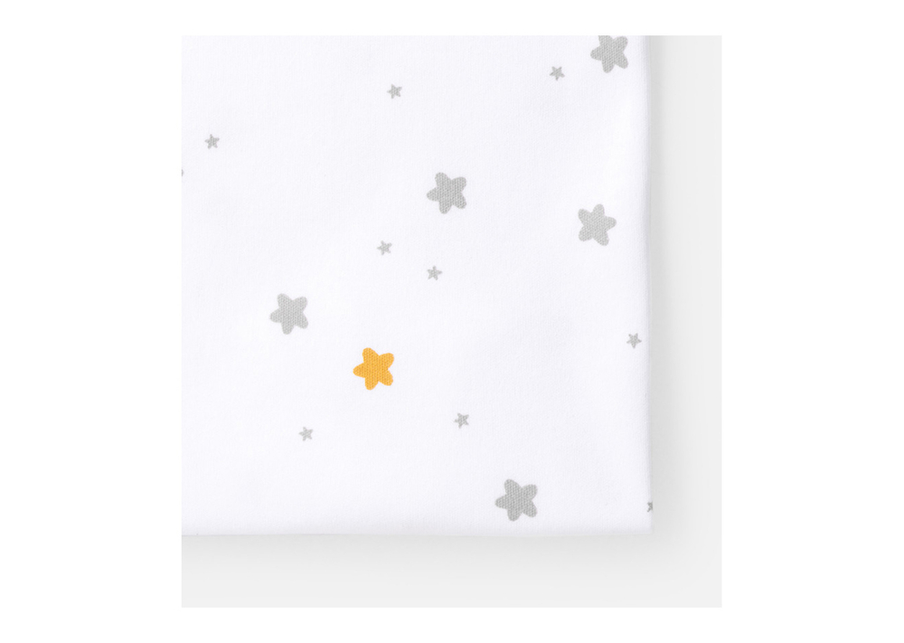 Простынь для кроватки Elegance (звёзды микс, трикотаж)