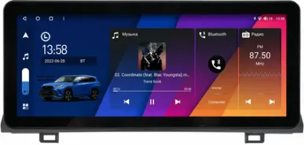 Магнитола для Honda Accord 10 2017-2023 - Canbox H-Line 0340 монитор 12.3" QLED в стиле Audi на Android 10, ТОП-процессор, CarPlay, 4G SIM-слот