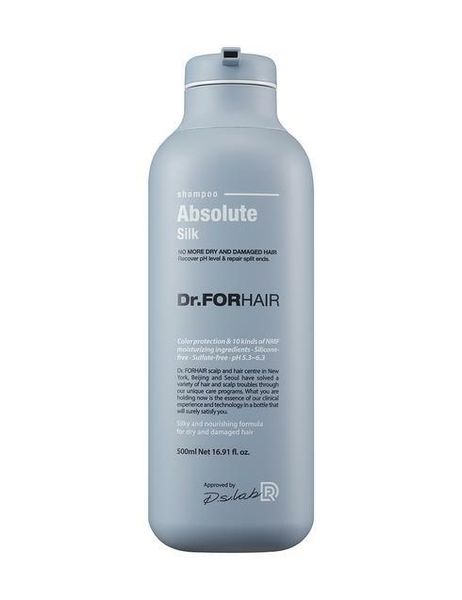 Dr.FORHAIR Absolute Silk Shampoo - Бессульфатный шампунь для гладкости волос
