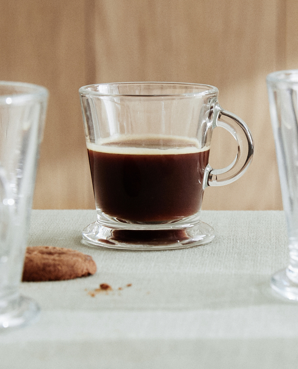 ZARA HOME ПРОЗРАЧНАЯ СТЕКЛЯННАЯ ЧАШКА ДЛЯ ЭСПРЕССО