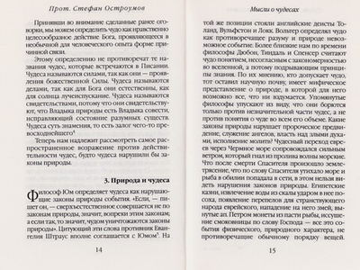 Мысли о чудесах. Протоиерей Стефан Остроумов