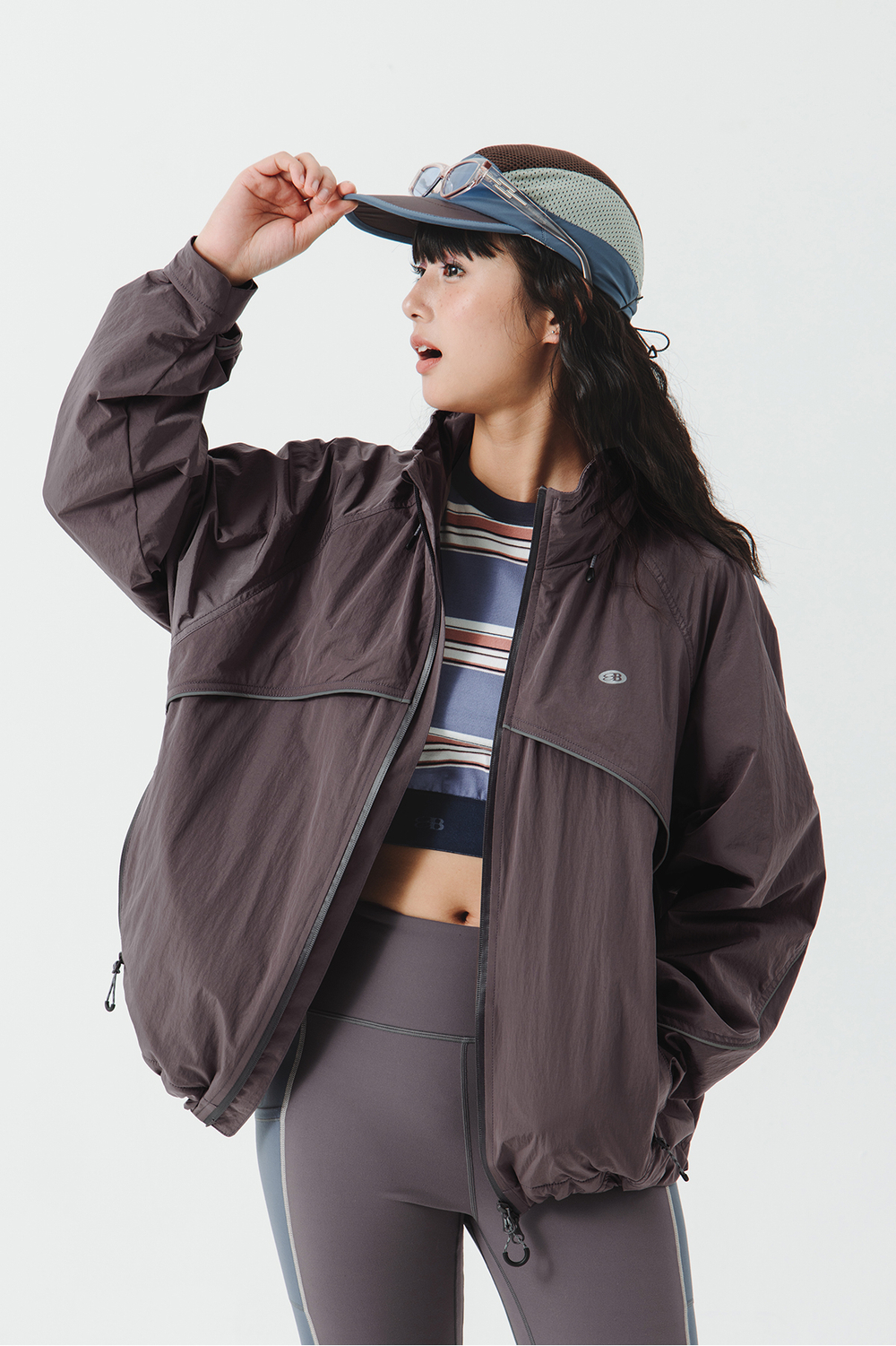 Куртка Nothomme Blue Reflective Stand-Up Cycling Jacket Purple