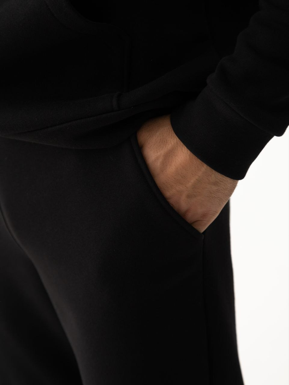 Костюм мужской спортивный теплый. Уголь