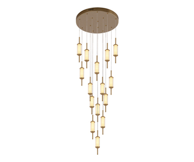 07525-15A,36 Люстра каскадная Акари латунь d50