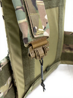 Чехол для бронежилета плитника КРЕПОСТЬ быстросброс слева, MIMICRYA, Cordura 1000D, MULTICAM, L-XL