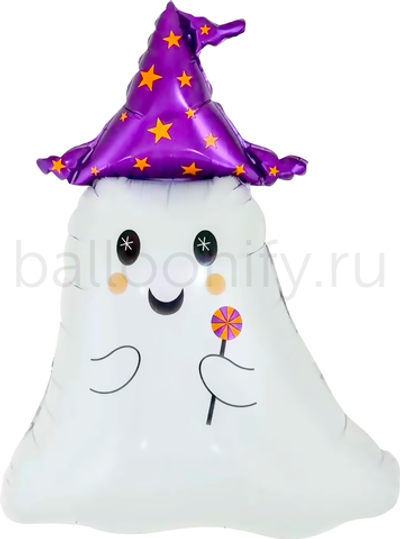 Шар (32''/81 см) Фигура, Привидение Волшебник, 1 шт.