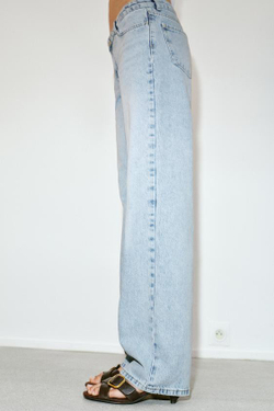 ZARA ДЖИНСЫ Z1975 С НИЗКОЙ ПОСАДКОЙ, ГОЛУБОЙ