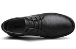 Jeep Low Top Workwear Casual Leather Shoes Black