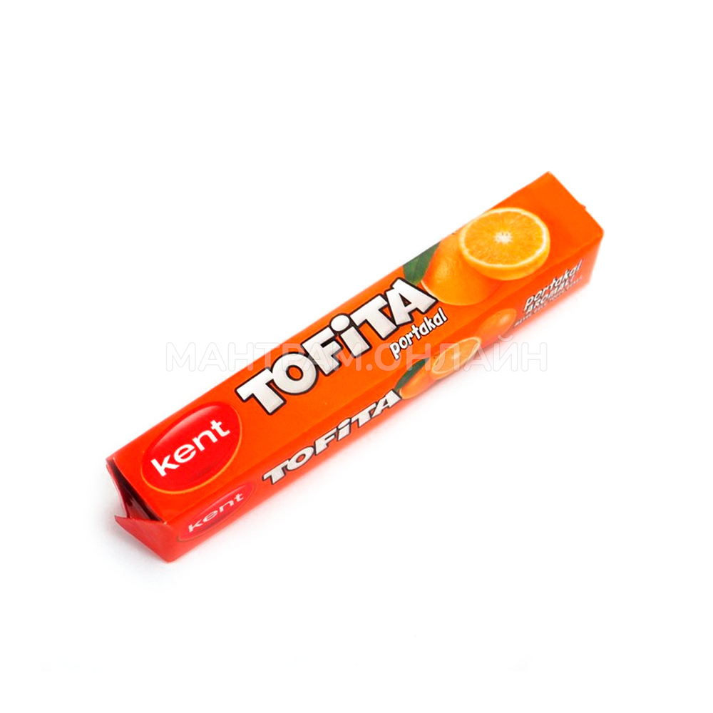 Жевательная конфета Kent Tofita вкус апельсин 47 г
