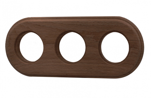 Рамка 3-местная R, дерево, цвет Старое дерево RF1-630-17