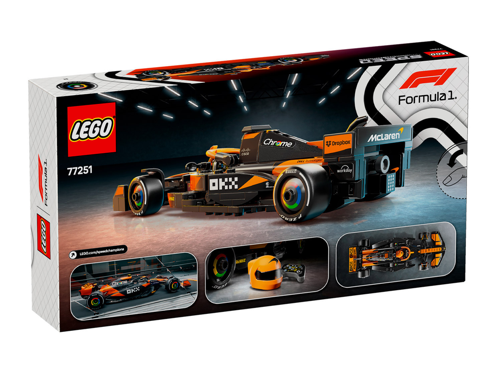 LEGO Speed Champions 77251 «McLaren F1 Team MCL38» — современный болид McLaren