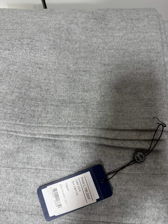 Готовый комплект штор из 100% кашемира (GOBI) (146х270 см.)х2 шт. - серые ЭКСКЛЮЗИВ 2025!