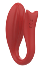 Красный вибратор для пар Pandora (Цвет: красный)
