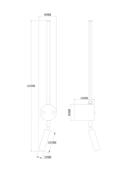 Настенный светильник (бра) FR6063WL-L24B Тайна 10 Вт LED Freya fr6063wl-l24b